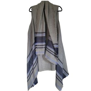 Aerie Soft Blanket Shawl Wrap Vest Fringe Collar Super Soft One Size New